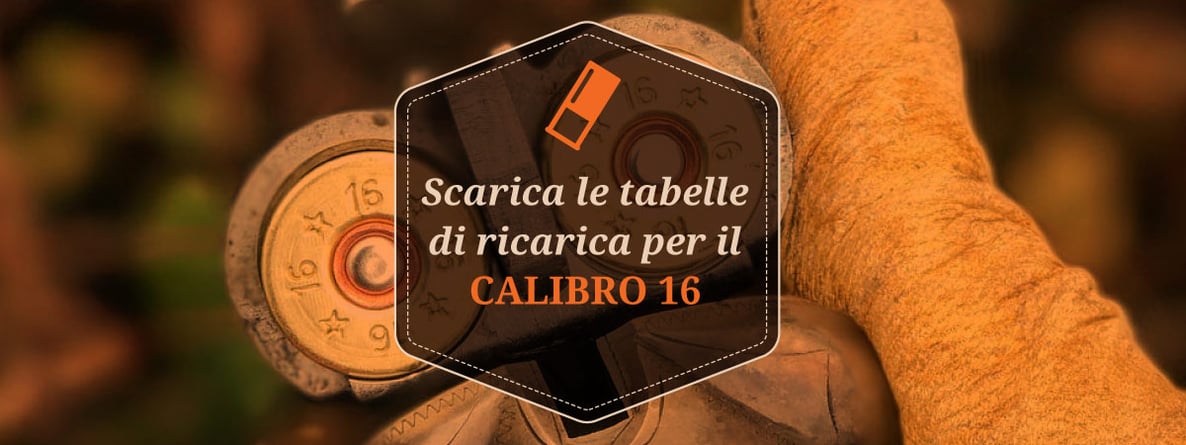 Tabelle Ricarica Calibro 16